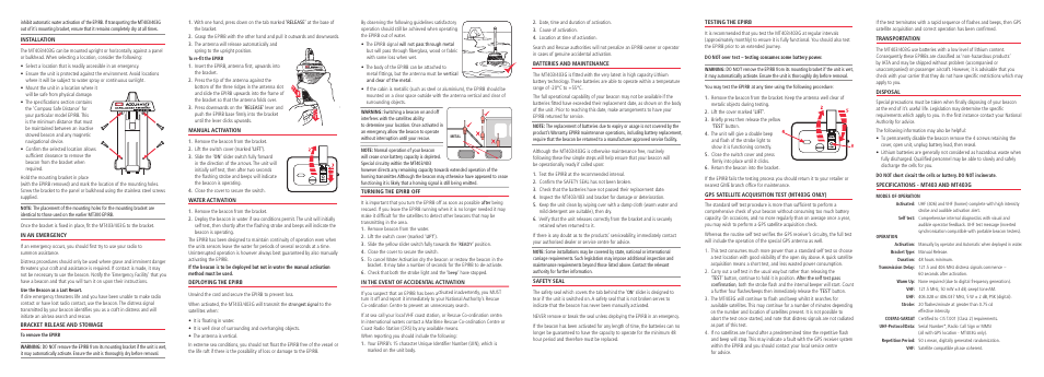 GME MT403GAUS User Manual | Page 2 / 2