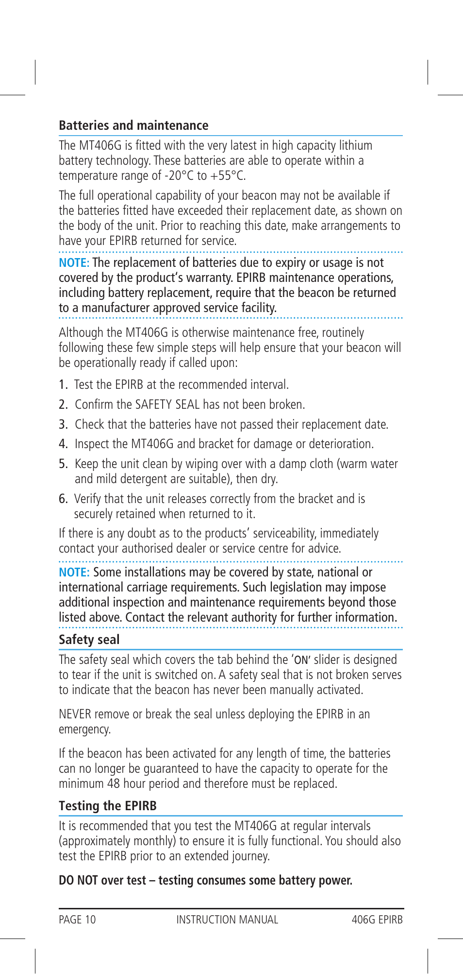 GME MT406GAUS User Manual | Page 10 / 16