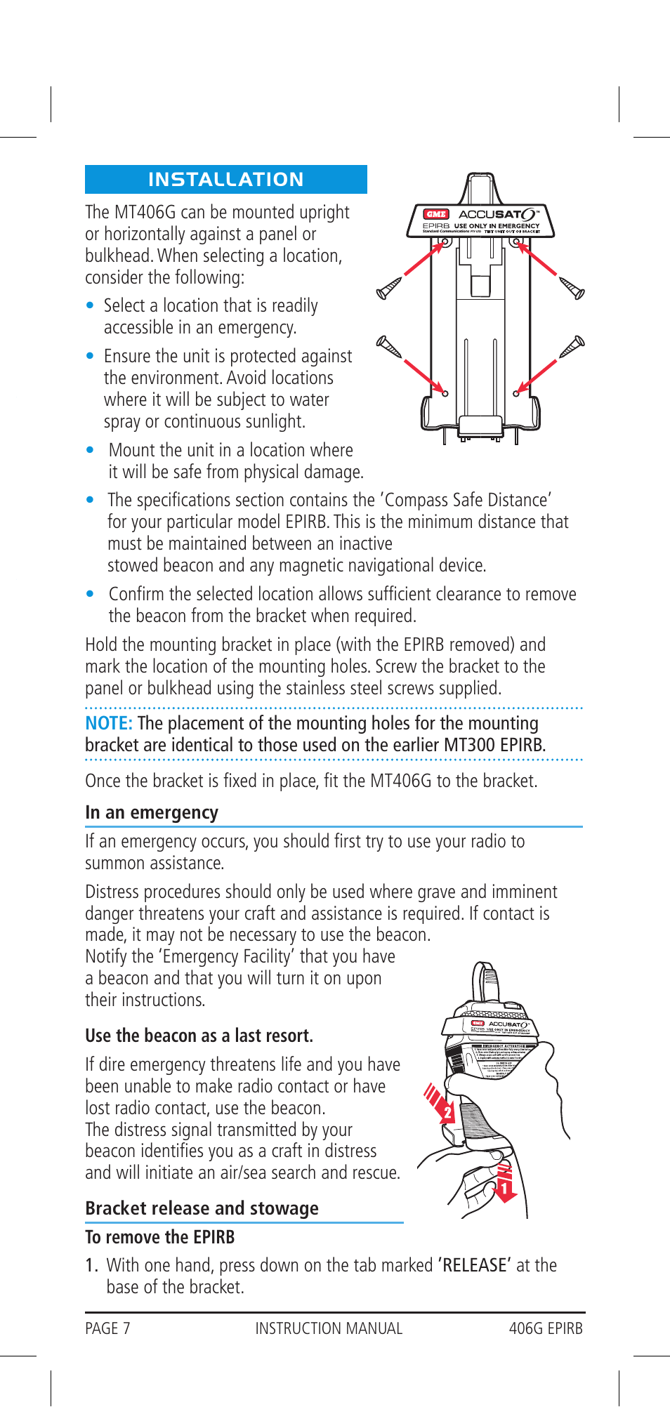 GME MT406GAUS User Manual | Page 7 / 16