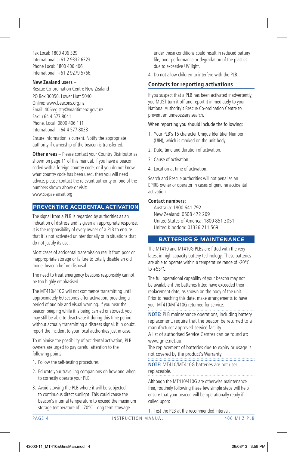 GME MT410AUS User Manual | Page 4 / 12