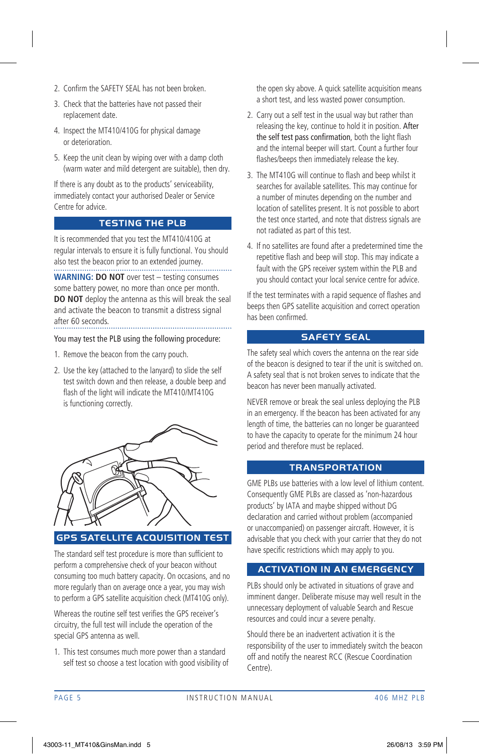 GME MT410AUS User Manual | Page 5 / 12