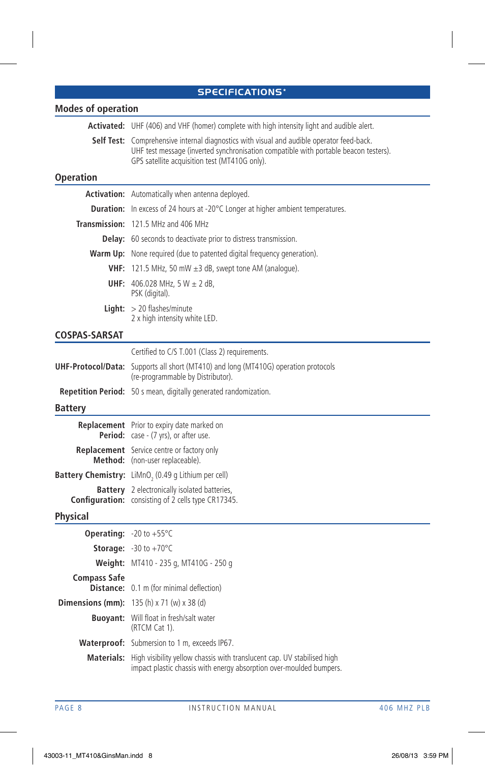 GME MT410AUS User Manual | Page 8 / 12