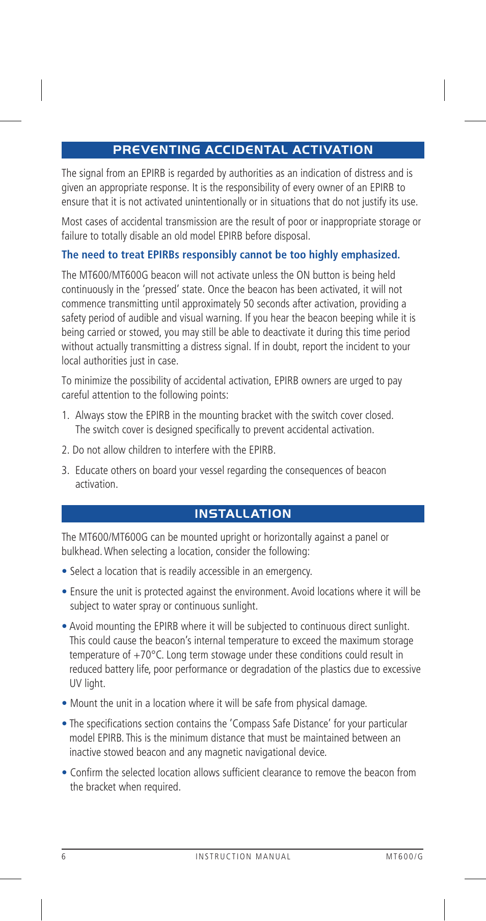 GME MT600GAUS User Manual | Page 6 / 20