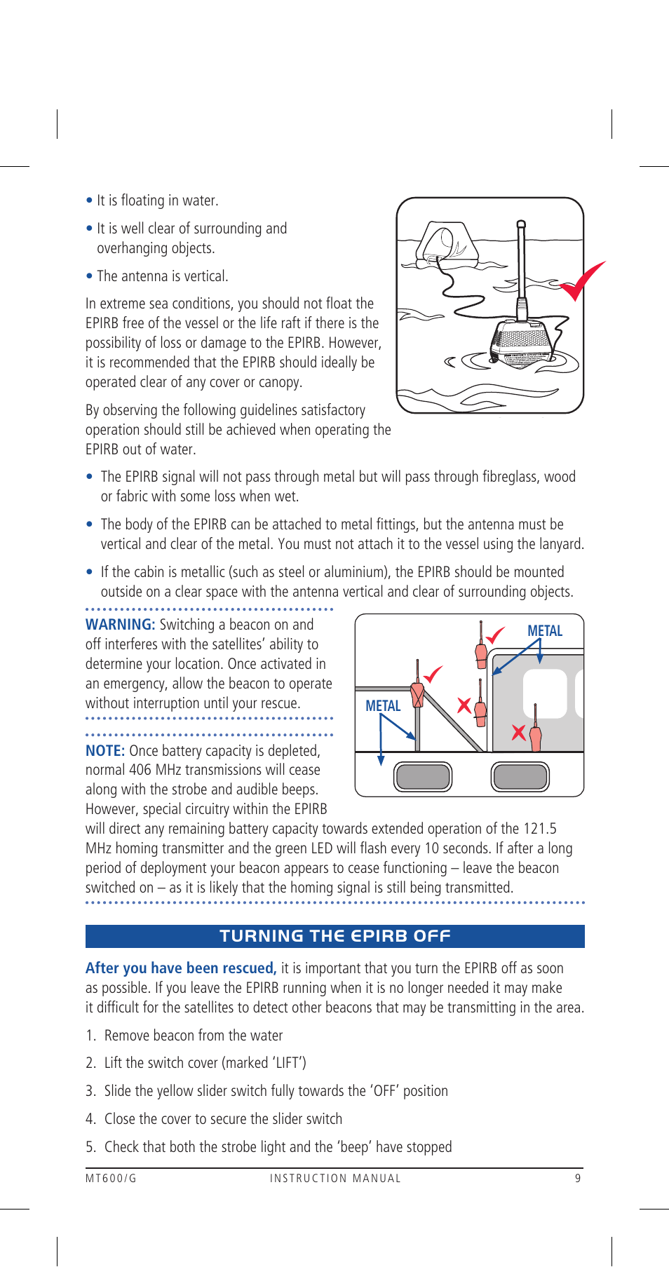 GME MT600GAUS User Manual | Page 9 / 20