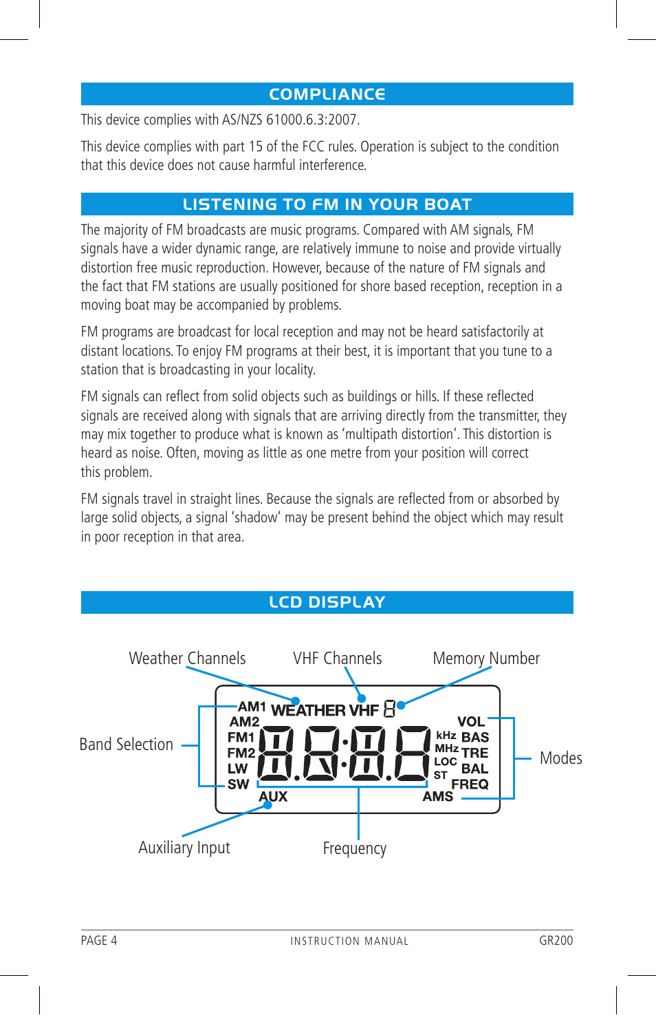 GME GR200WEP1 User Manual | Page 4 / 19