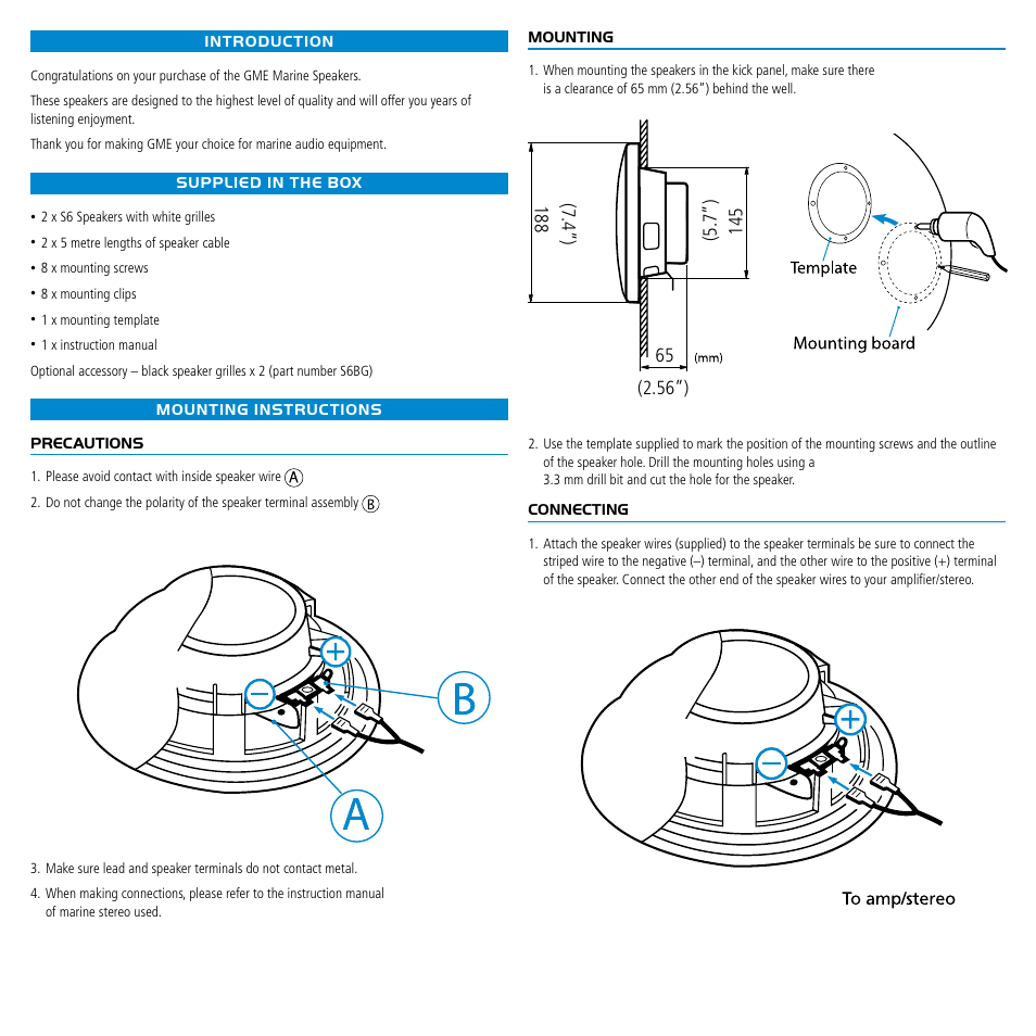 GME GS600 User Manual | Page 2 / 5