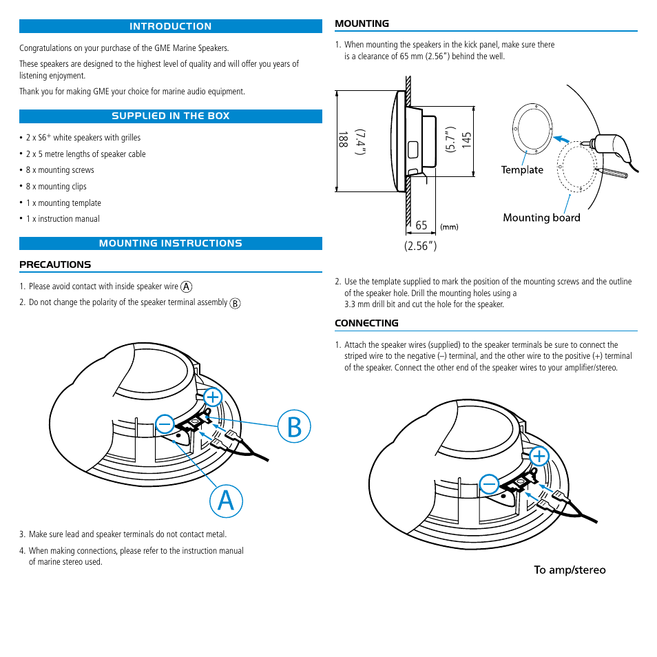 GME GS650 User Manual | Page 2 / 5