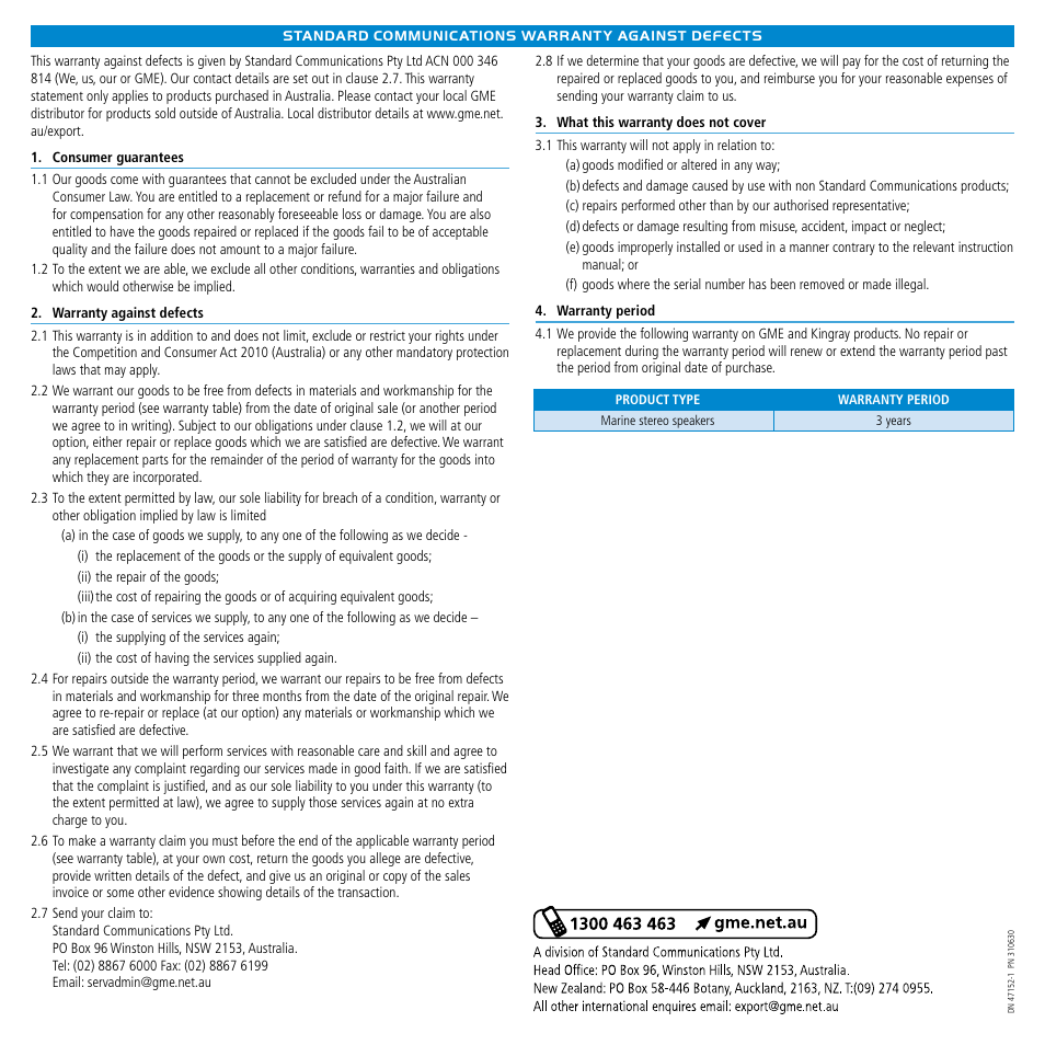 GME GS650 User Manual | Page 4 / 5