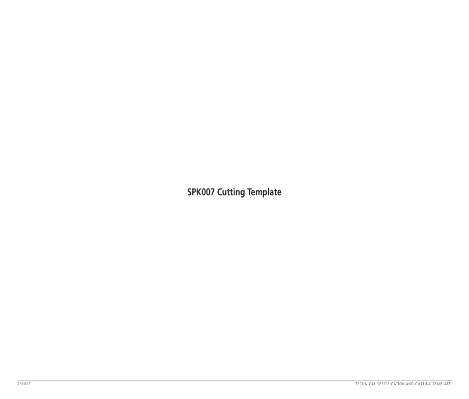 Spk007 cutting template | GME SPK007W User Manual | Page 4 / 4