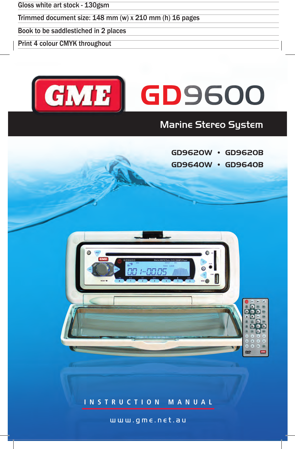 GME GD9640B User Manual | 17 pages