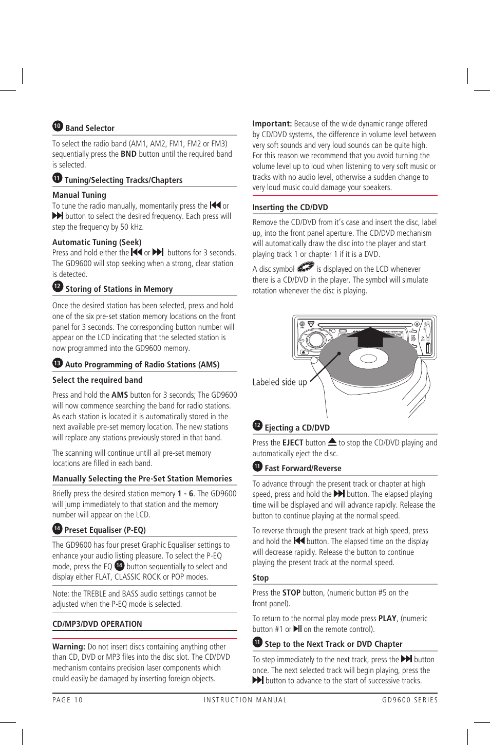 GME GD9640B User Manual | Page 10 / 17