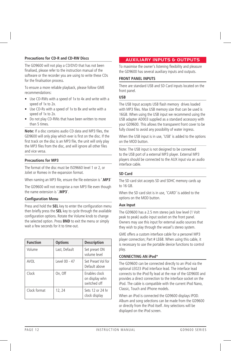 GME GD9640B User Manual | Page 12 / 17