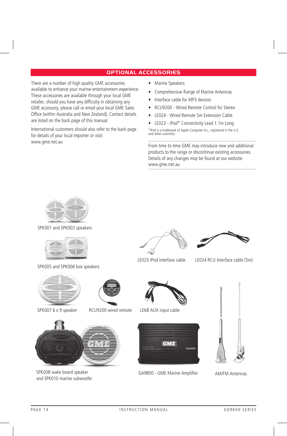GME GD9640B User Manual | Page 14 / 17