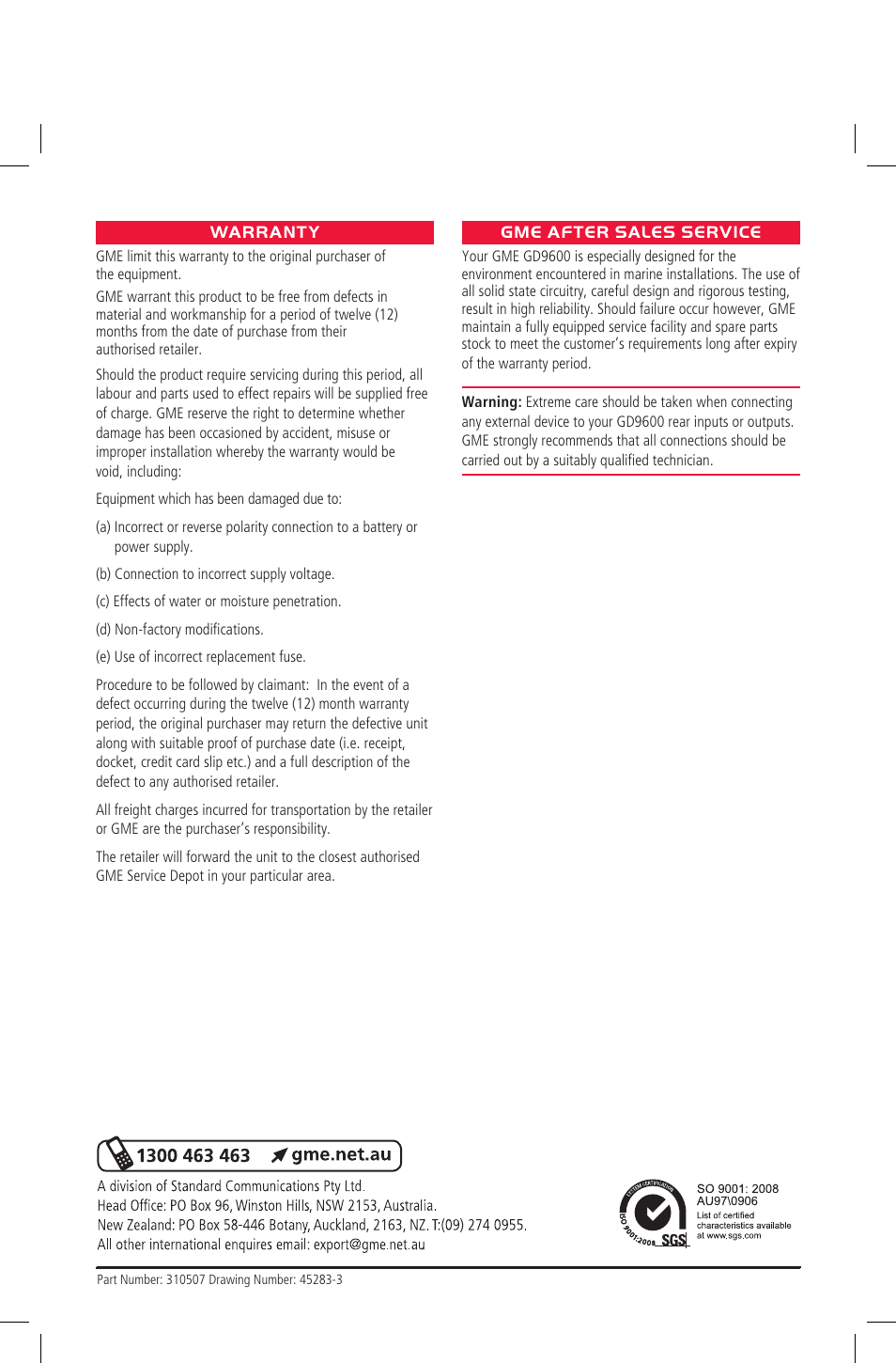 GME GD9640B User Manual | Page 16 / 17