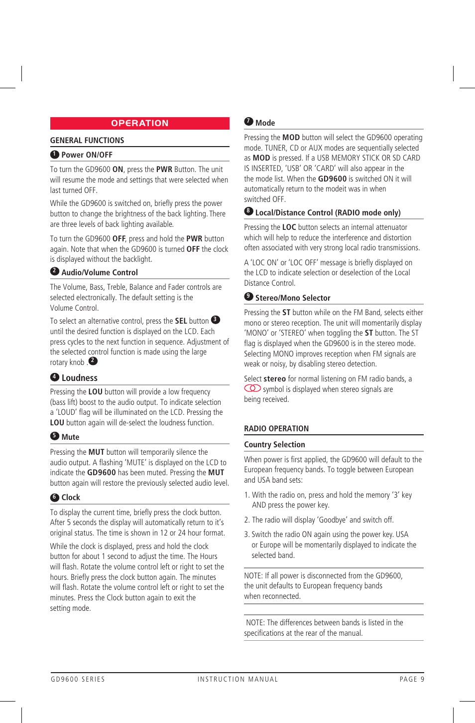 GME GD9640B User Manual | Page 9 / 17