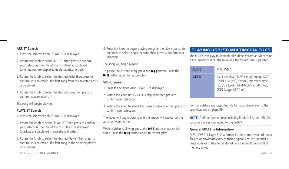 GME R1W User Manual | Page 22 / 33