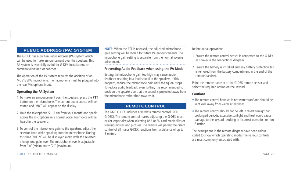 GME R1W User Manual | Page 26 / 33