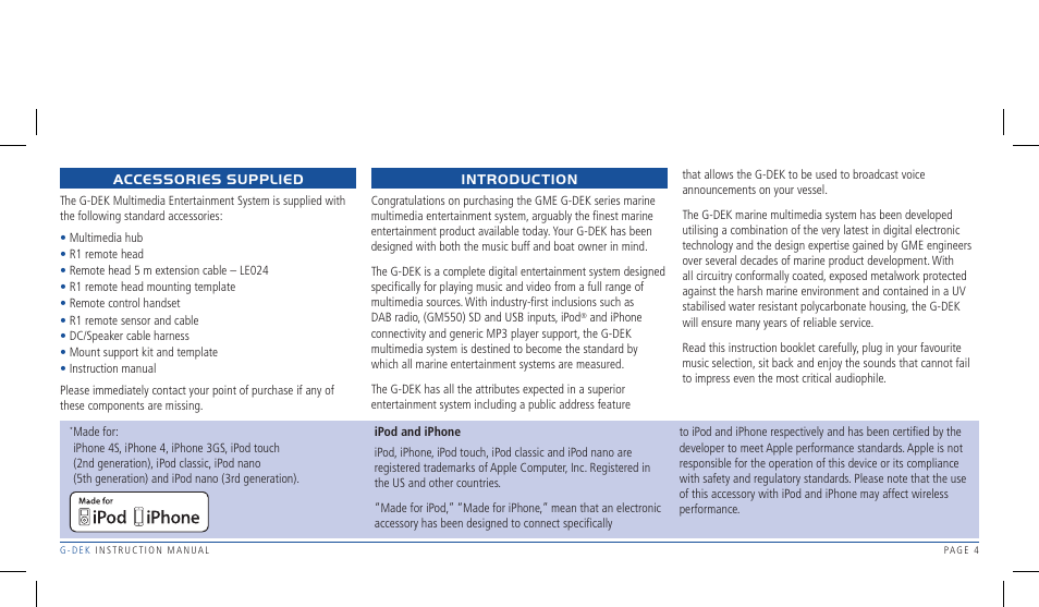 GME R1W User Manual | Page 4 / 33