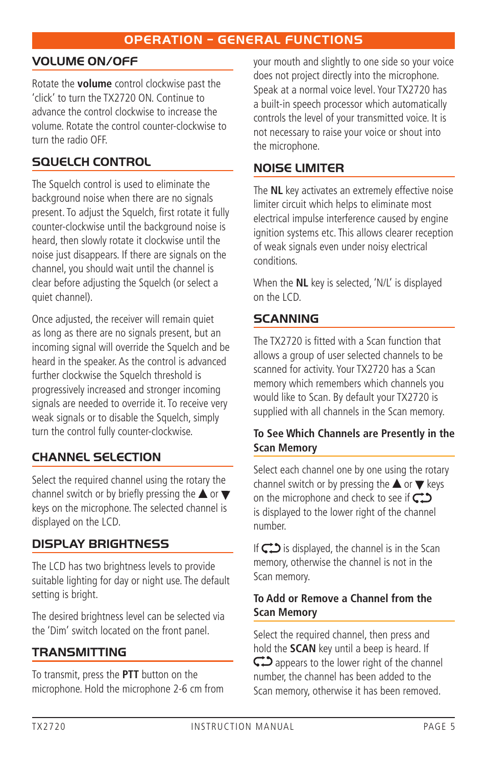 GME TX2720 User Manual | Page 5 / 12