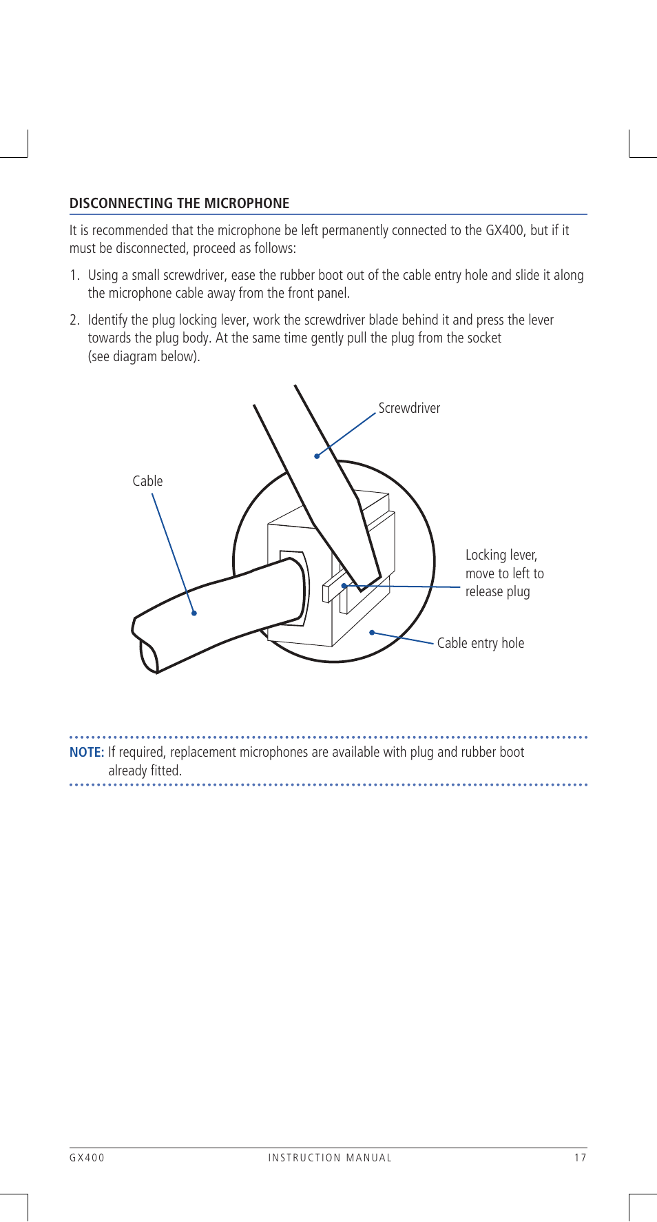 GME GX400B User Manual | Page 17 / 20