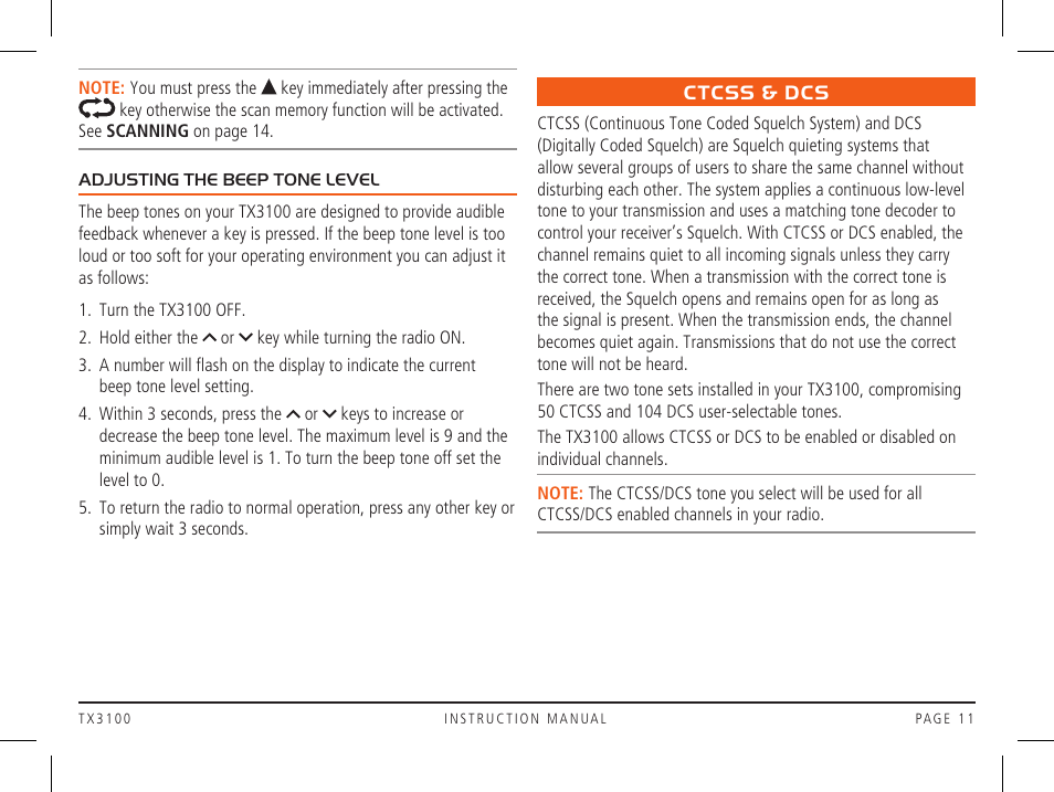 GME TX3100DP User Manual | Page 11 / 28