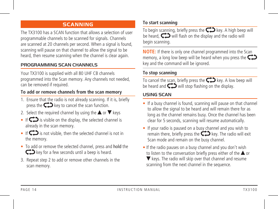 GME TX3100DP User Manual | Page 14 / 28