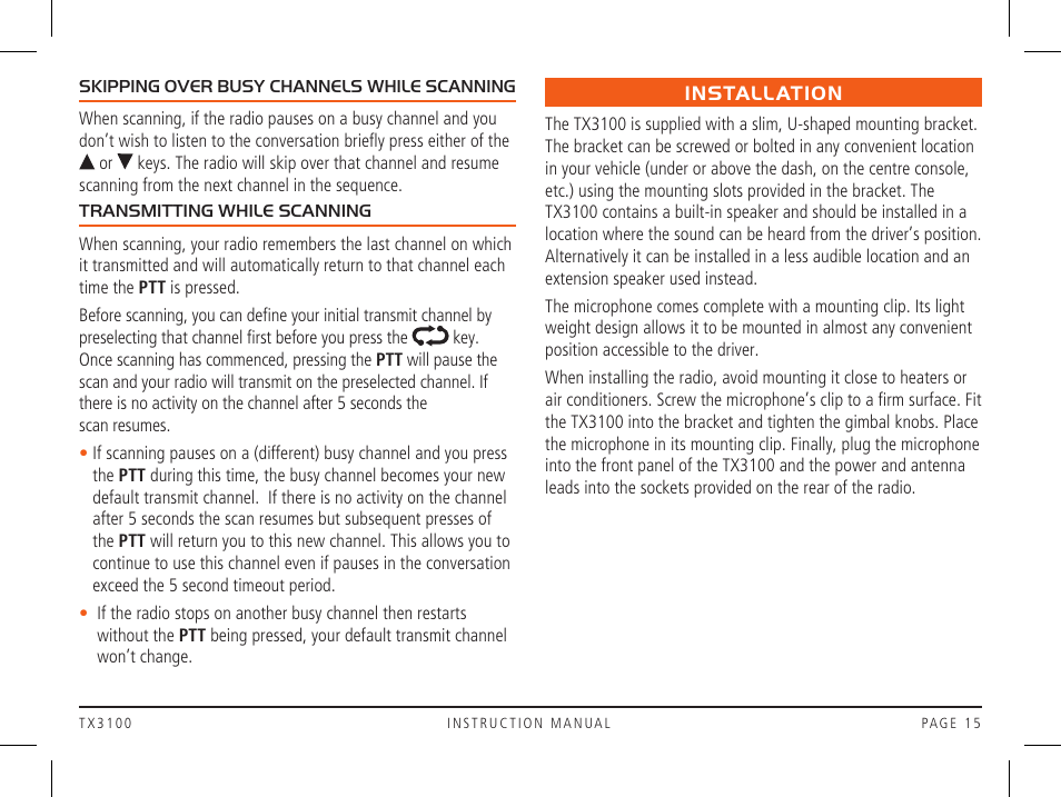 GME TX3100DP User Manual | Page 15 / 28