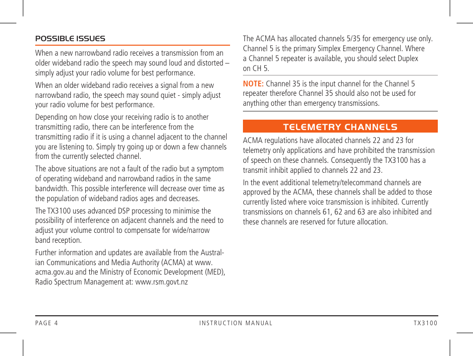 GME TX3100DP User Manual | Page 4 / 28