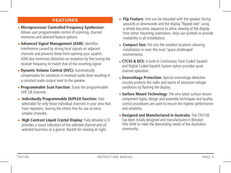 GME TX3100DP User Manual | Page 5 / 28