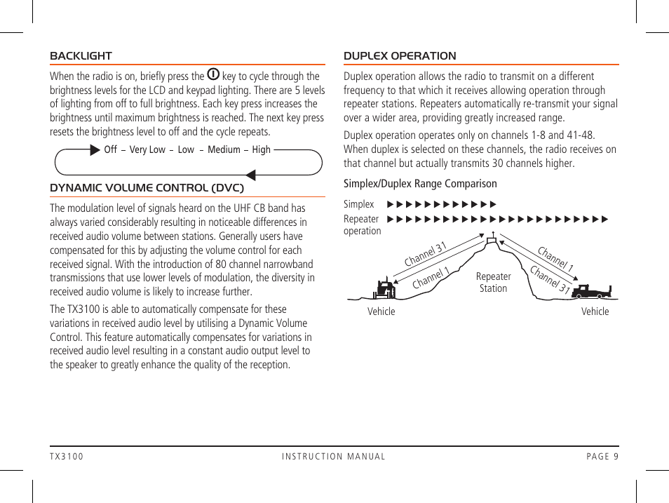 GME TX3100DP User Manual | Page 9 / 28