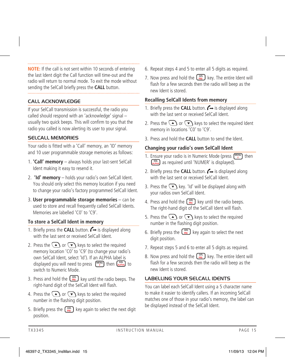 GME TX3345 User Manual | Page 15 / 28