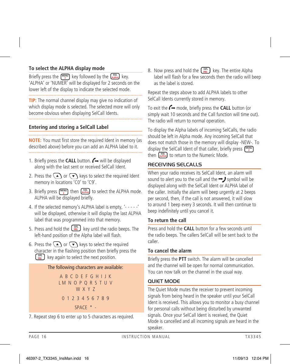 GME TX3345 User Manual | Page 16 / 28