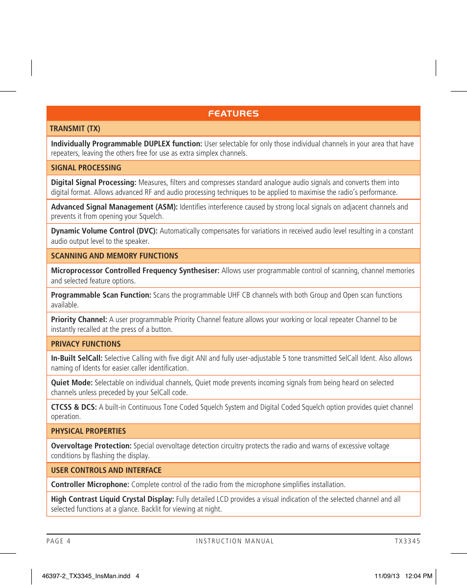 GME TX3345 User Manual | Page 4 / 28