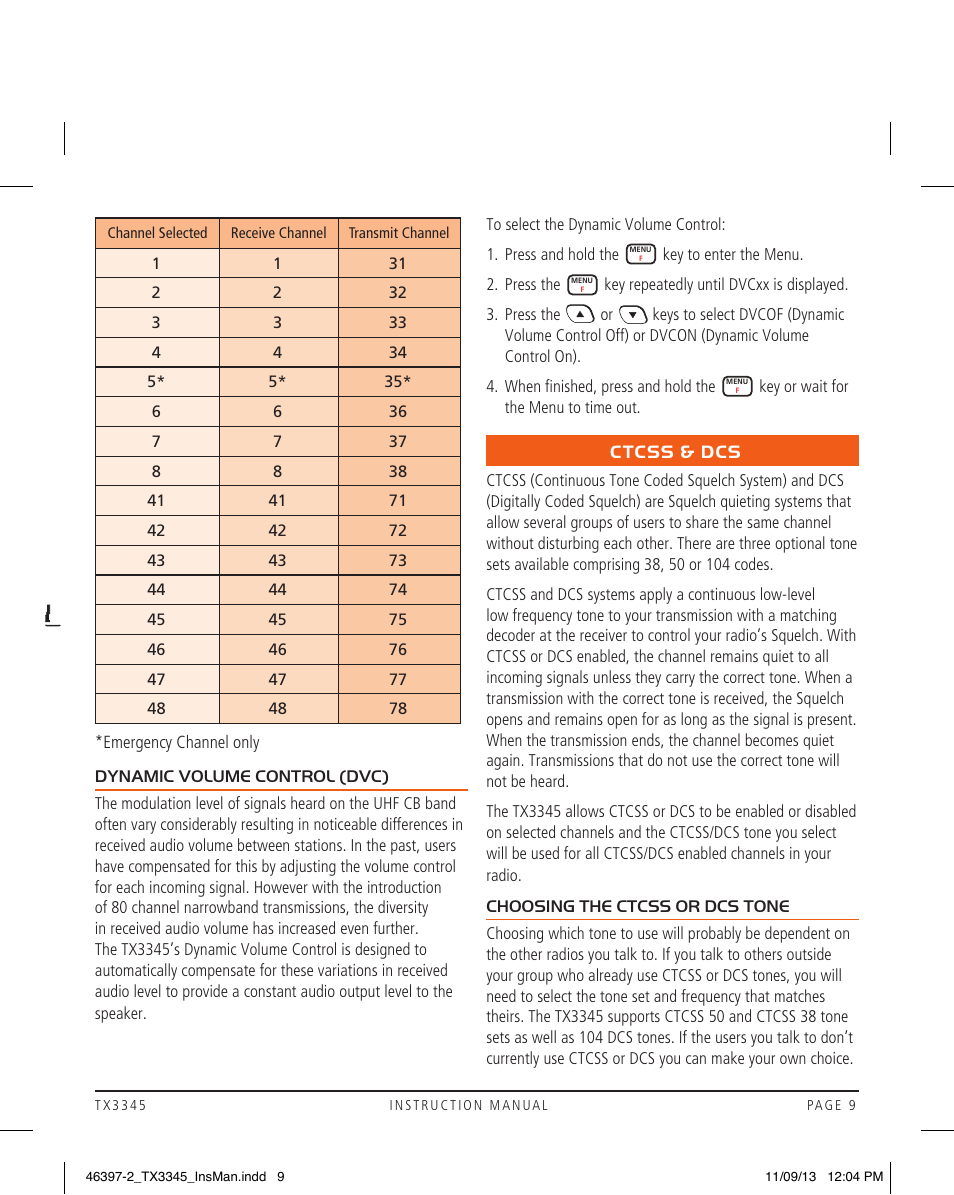 GME TX3345 User Manual | Page 9 / 28