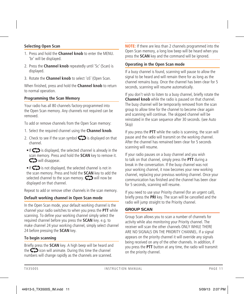 GME TX3500S User Manual | Page 11 / 28