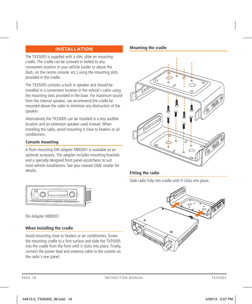 GME TX3500S User Manual | Page 18 / 28