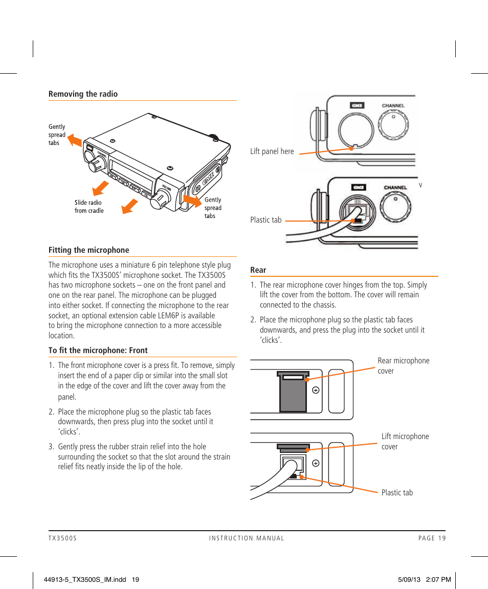 GME TX3500S User Manual | Page 19 / 28