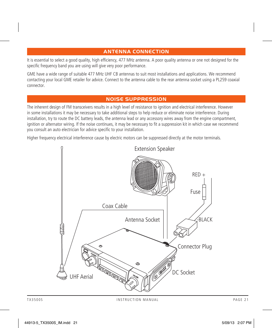 GME TX3500S User Manual | Page 21 / 28