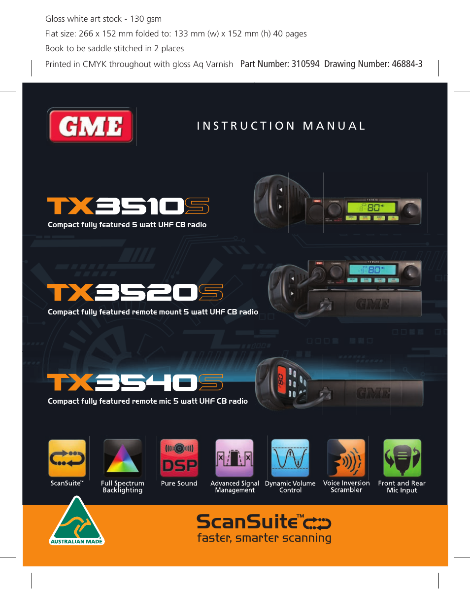 GME TX3540S User Manual | 40 pages