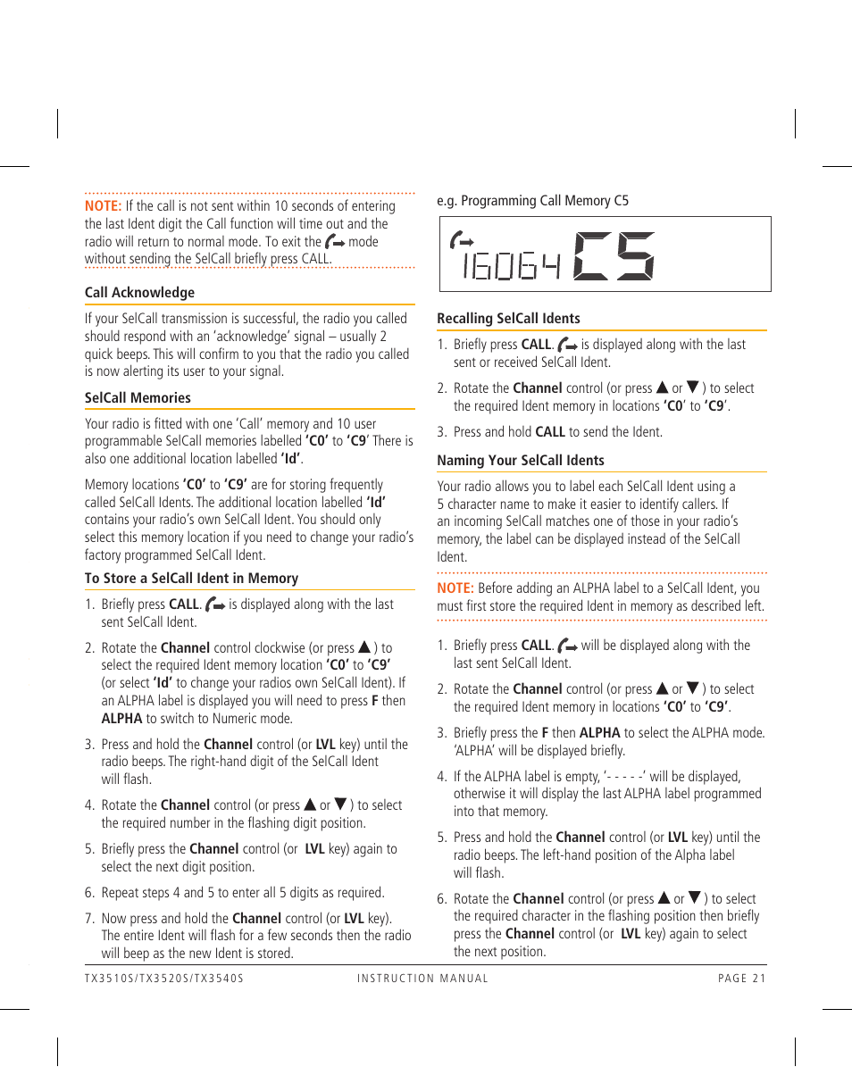 GME TX3540S User Manual | Page 21 / 40