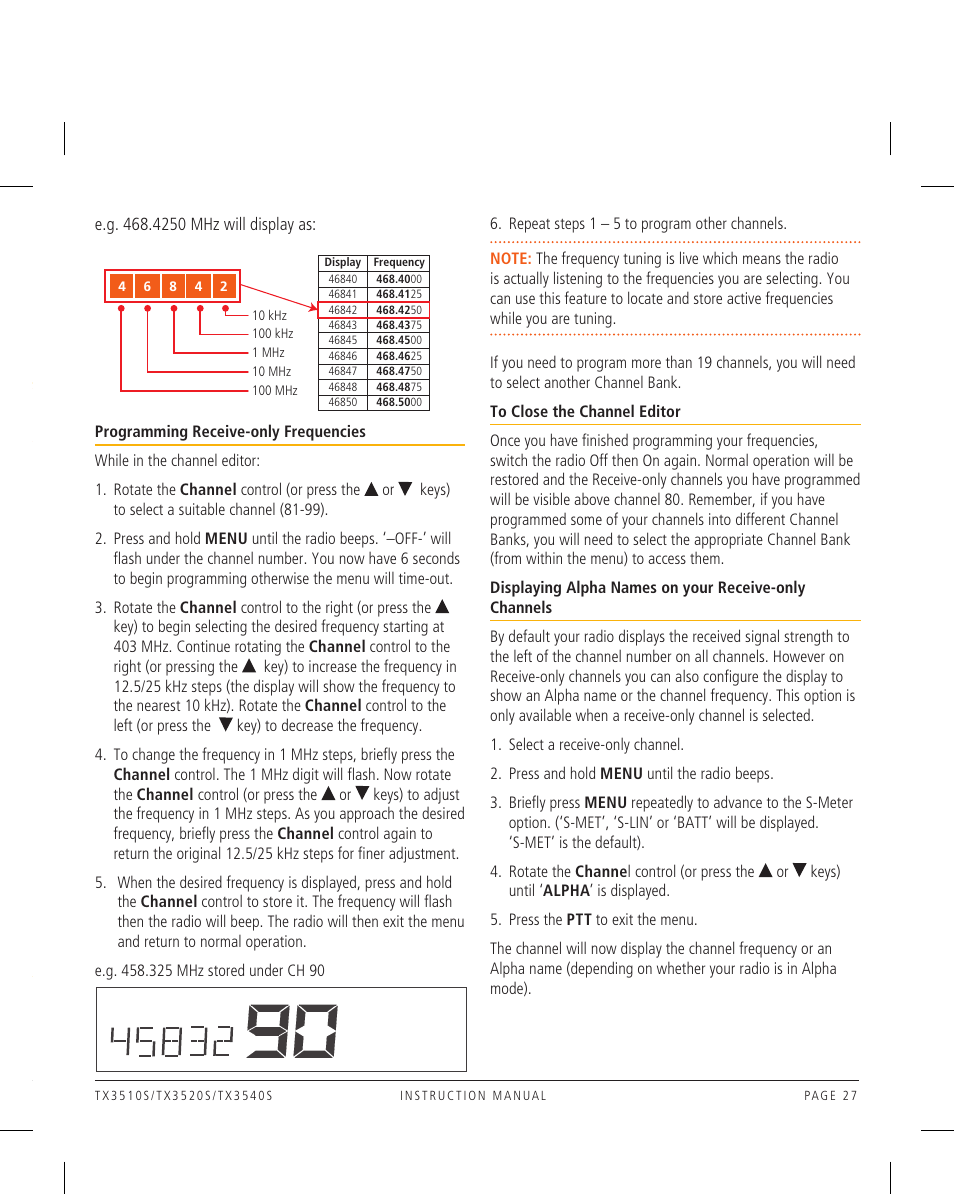 GME TX3540S User Manual | Page 27 / 40