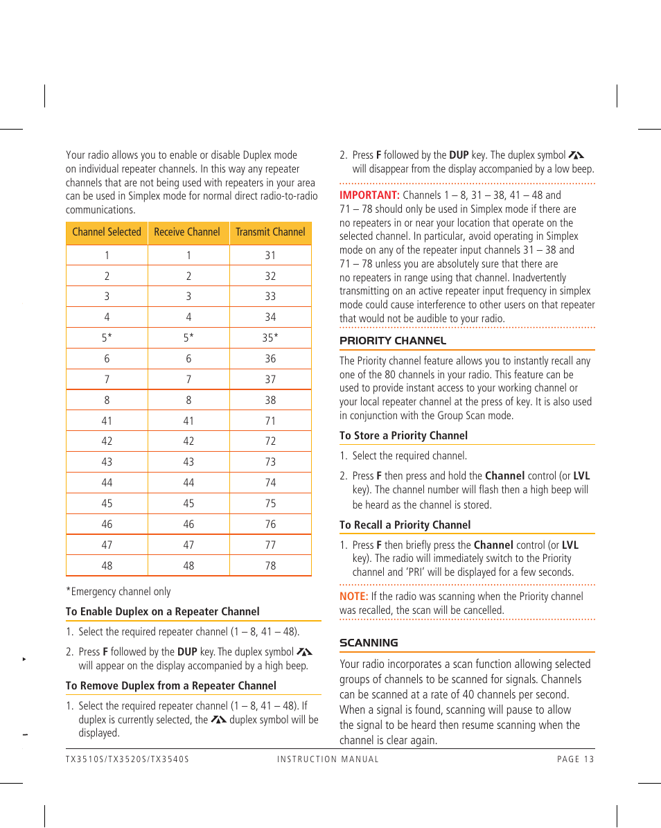 GME TX3520W User Manual | Page 13 / 52
