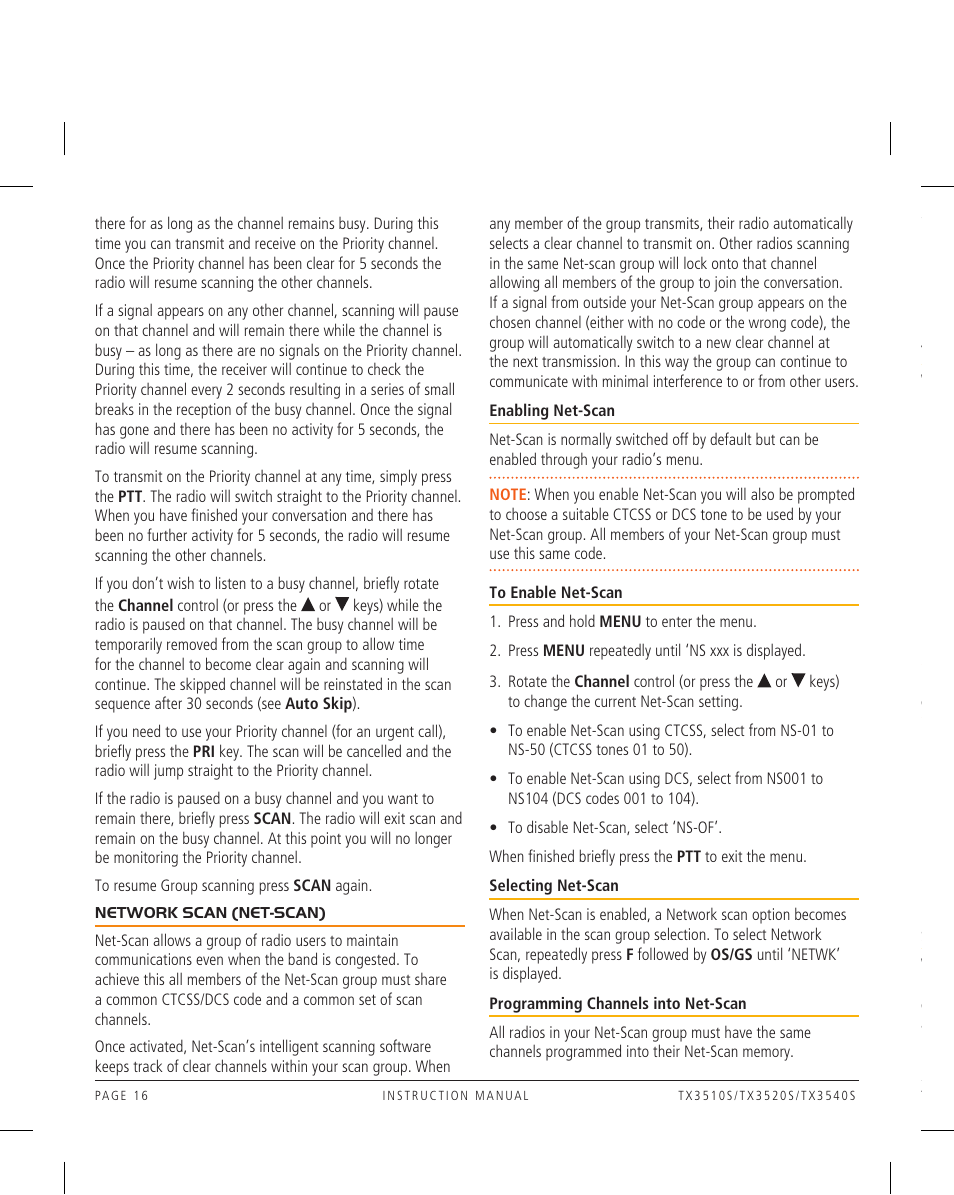GME TX3520W User Manual | Page 16 / 52