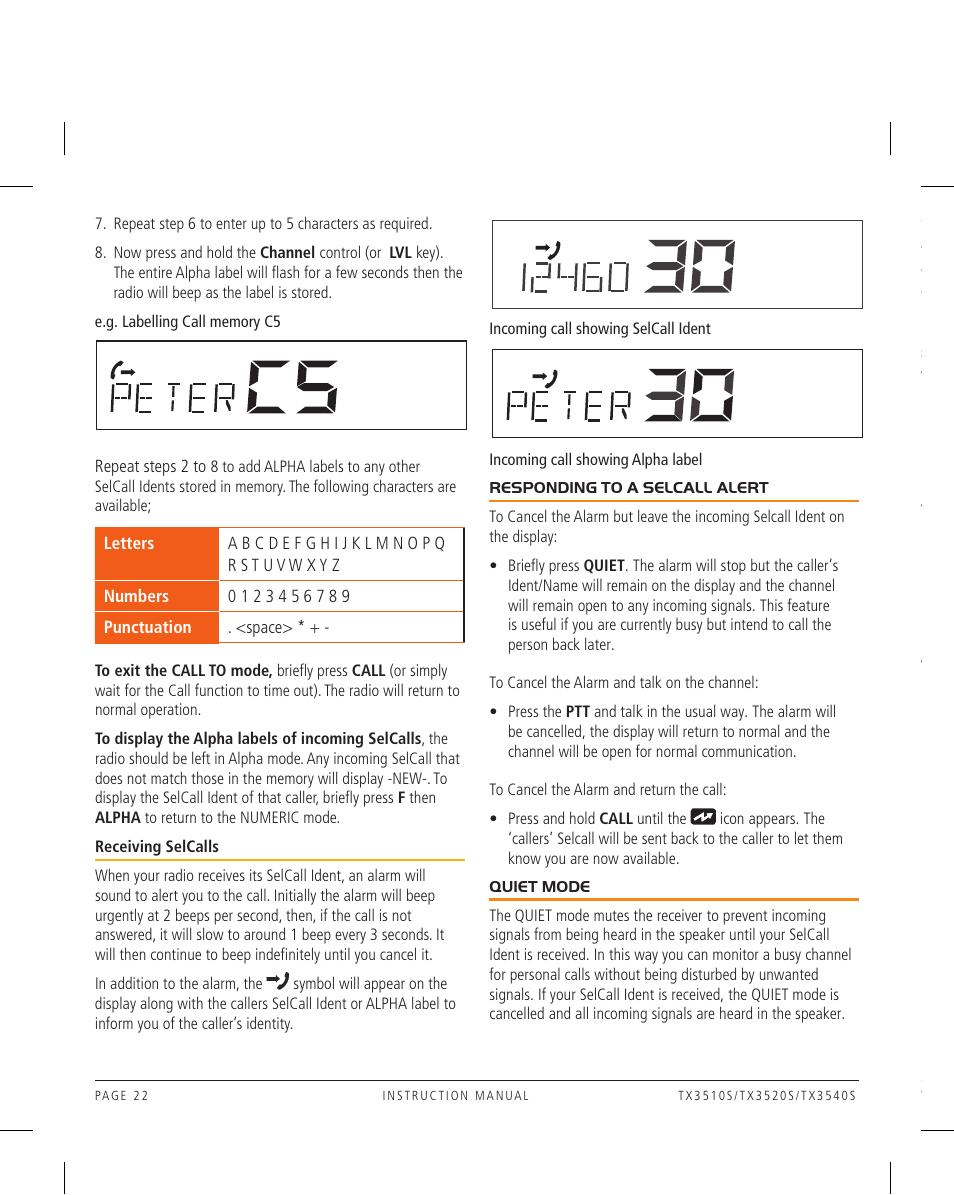 GME TX3520W User Manual | Page 22 / 52