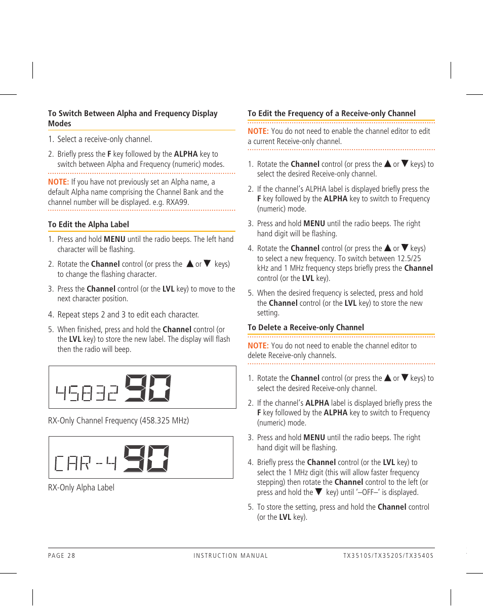 GME TX3520W User Manual | Page 28 / 52