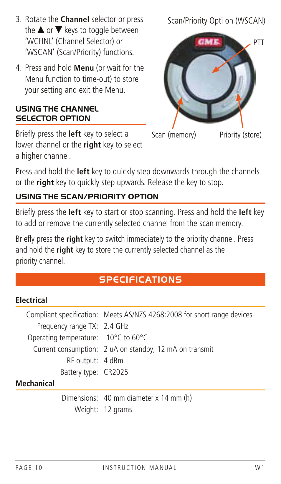 GME TX3520W User Manual | Page 50 / 52