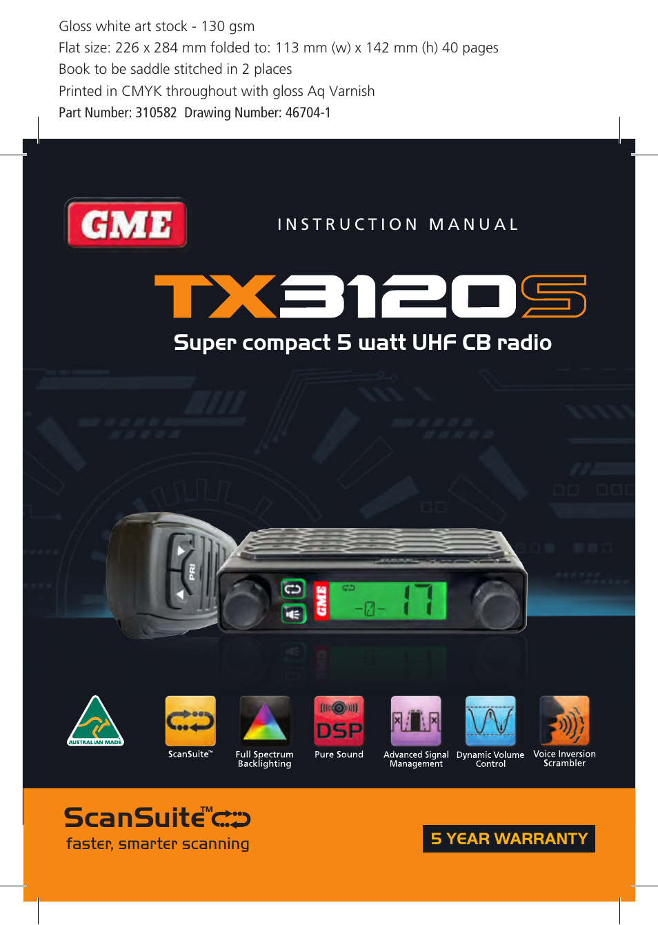 GME TX3120S User Manual | 40 pages