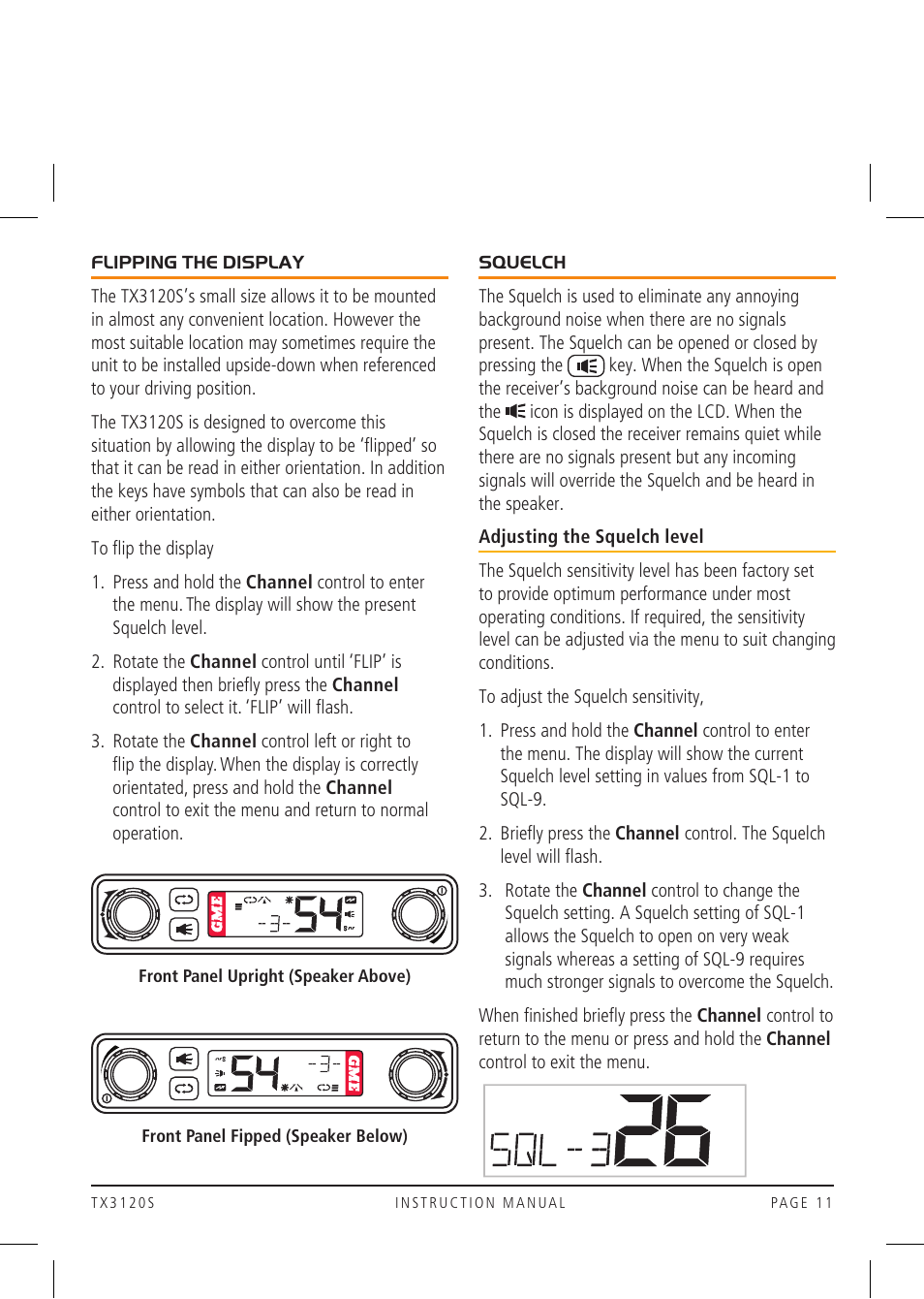GME TX3120S User Manual | Page 11 / 40