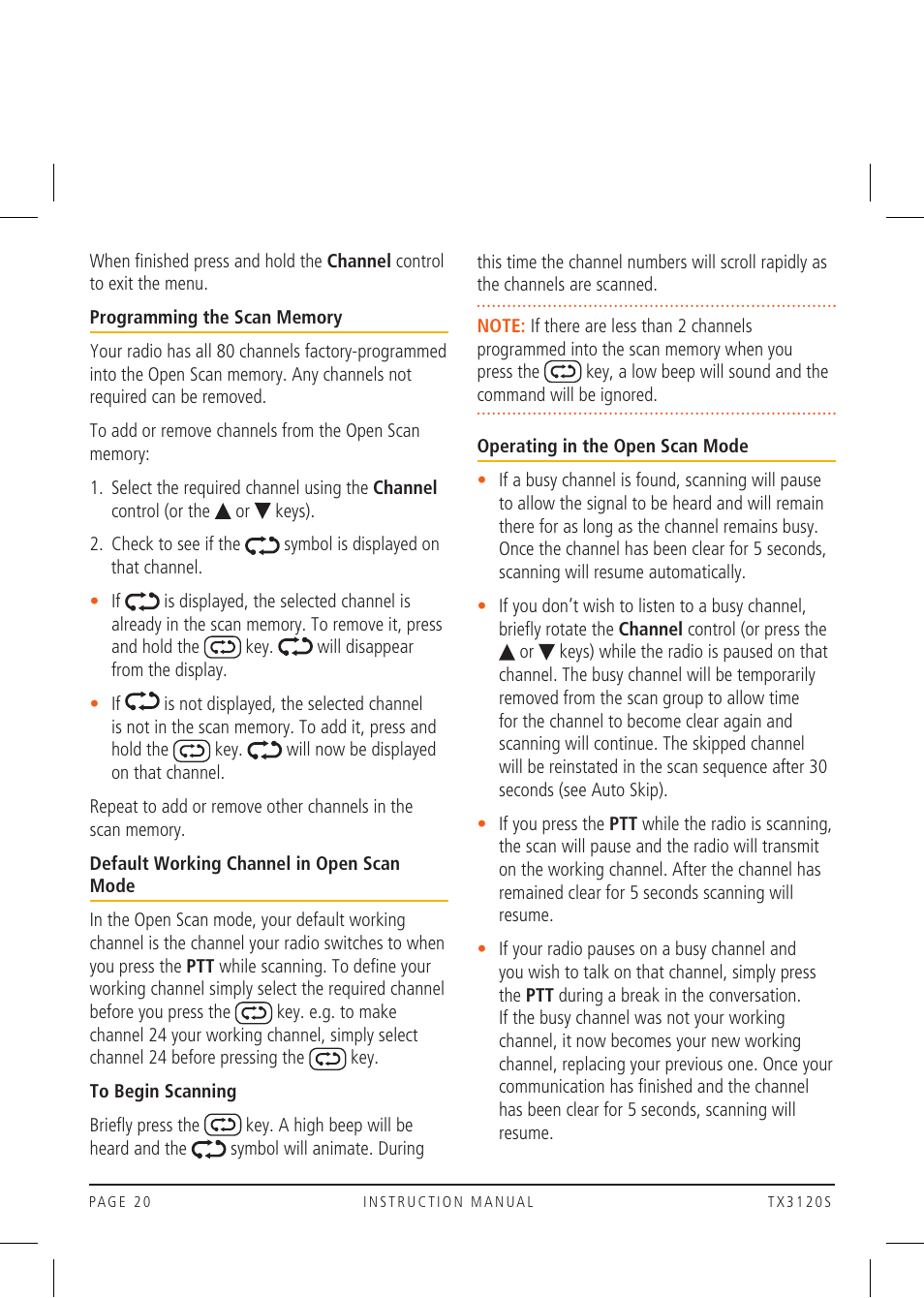 GME TX3120S User Manual | Page 20 / 40
