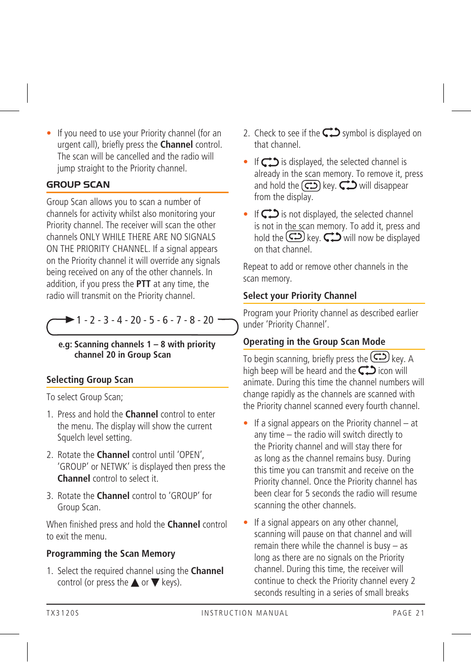 GME TX3120S User Manual | Page 21 / 40